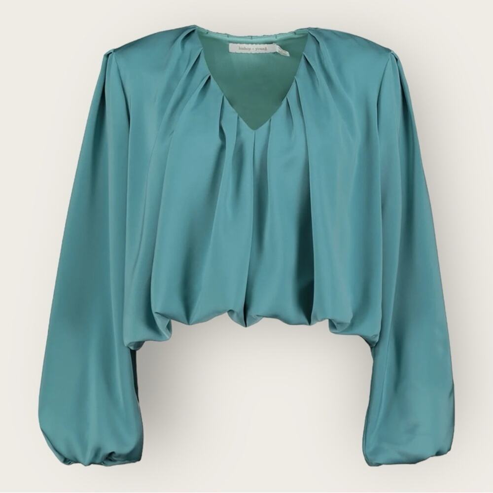 NWT | Bishop & Young | Boho Bubble Sleeve Top | Twilight | Large